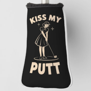 Kus Mijn Putt Retro Vintage 1940 Golf Golfliefhebb Golfheadcover