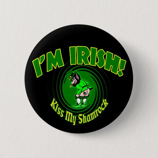 Kus mijn Shamrock Button (Voorkant)