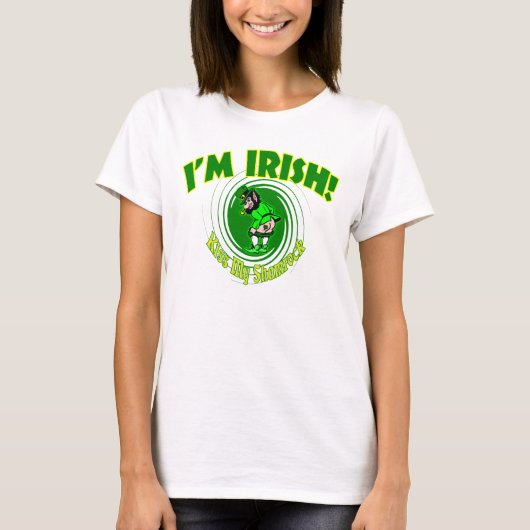 Kus Mijn Shamrock Vrouwen T-shirt (Voorkant)