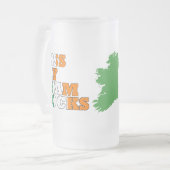 Kus mijn shamrocks matglas bierpul (Voorkant links)