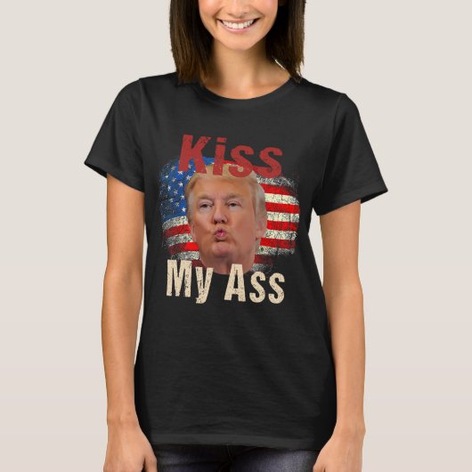 Kus mijn Trump grappig T-shirt (Voorkant)