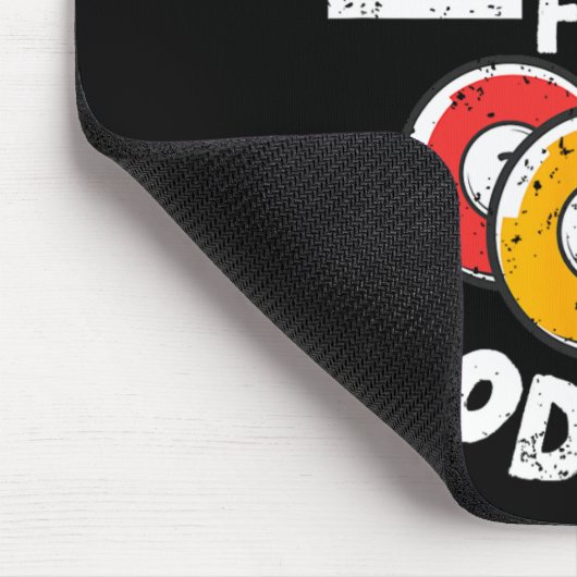 Kus mijn voor geluk grappige poolspeler Billard 8- Muismat (Hoek)