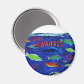 Kus Mijn Wrasse Vis Magneet (Voorkant / Achterkant)