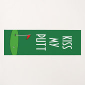 Kus m'n pootje grappige yoga mat voor golfer (Voorkant (horizontaal))