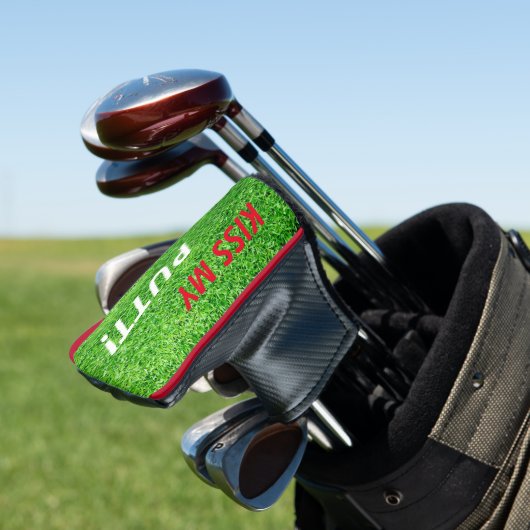 Kus m'n putt. Golf Lover Theme Party Putter Golfheadcover (Insitu)