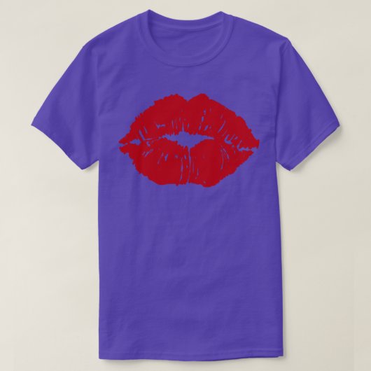 Kus Mond Rode Lippen T-shirt (Design voorkant)