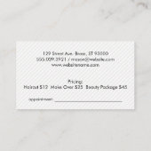 Kus & Monogram Afsprakenkaartje (Achterkant)