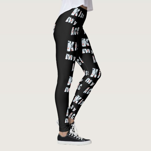 Kus My Ace, Dames Black Poker Logo Leggings (Rechts)