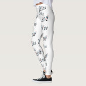 Kus My Ace, Dames White Poker Logo Leggings (Links)