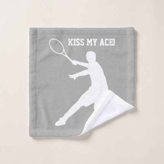 Kus my ace grappige handdoekset voor tennisspeler bad handdoek (Wasdoekje)