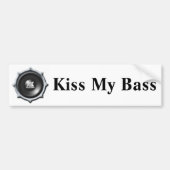 Kus My Bass Bumpersticker (Voorkant)
