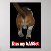 Kus my bASSet Poster (Voorkant)