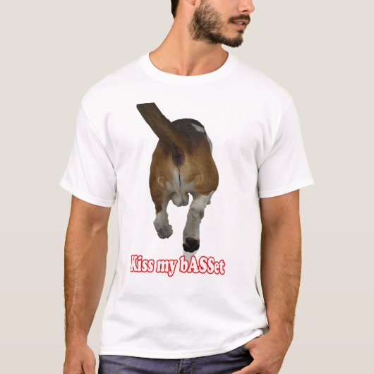 Kus my bASSet T-shirt (Voorkant)