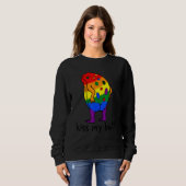Kus My Butt LGBT Kikker Trui (Voorkant volledig)