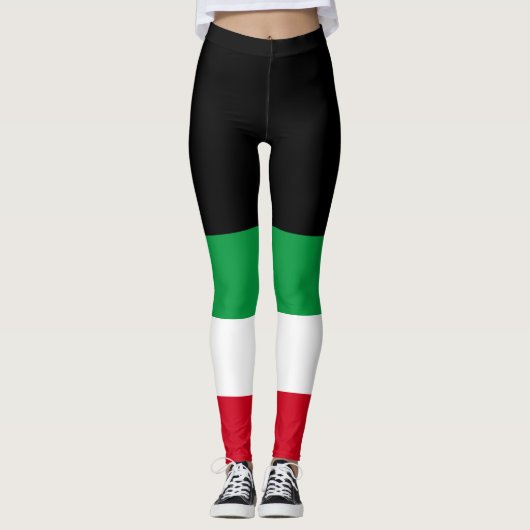 Kus my cannoli grappige Italiaanse vlag Leggings (Voorkant)