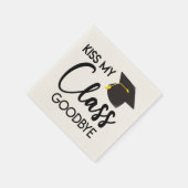 Kus My Class Goodbye Black White Graduparty Servet (Hoek)