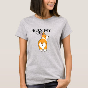 Kus my corgi Humoureuze T-shirt