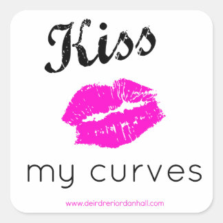 Kus My Curves Sugar, de roman zwoegster Vierkante Sticker