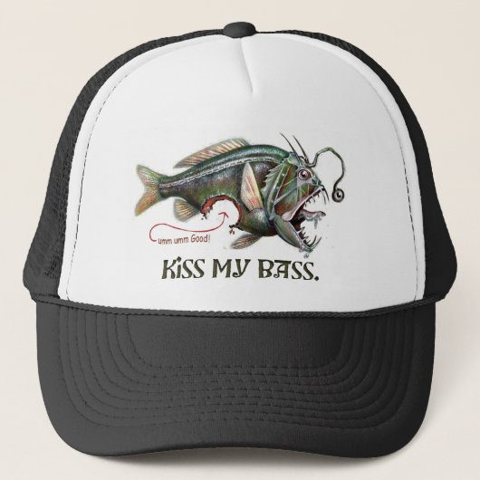 Kus My Delicious Bass by Mudge Studios Trucker Pet (Voorkant)