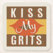 Kus My Grits Kartonnen Onderzetters (Voorkant)