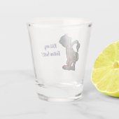 Kus My Multicolored Tartan Butt Shot Glas (Achterkant)