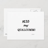 Kus my Qualcomm Briefkaart (Voorkant / Achterkant)