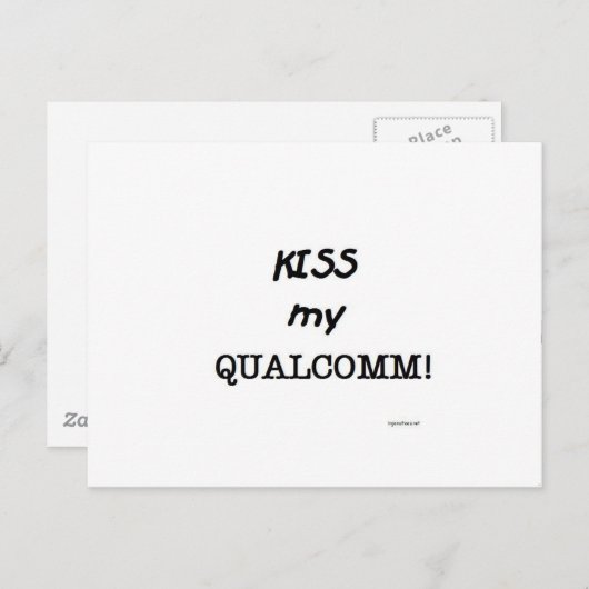 Kus my Qualcomm Briefkaart (Voorkant / Achterkant)