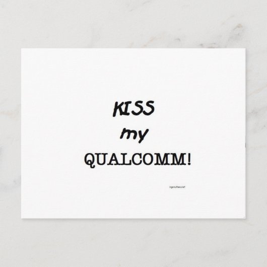 Kus my Qualcomm Briefkaart (Voorkant)