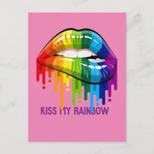 Kus My Rainbow Lips Briefkaart