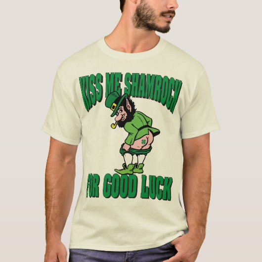 Kus My Shamrock for Good Luck T-shirt (Voorkant)