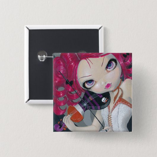 Kus My Violin Button Pin (Voorkant /achterkant)