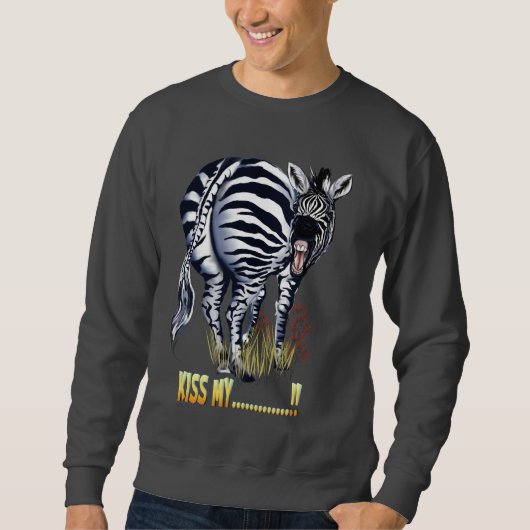 Kus My....! zebra Shirten Trui (Voorkant)