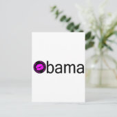 Kus obama-Blk) Briefkaart (Staand voorkant)