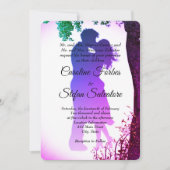 Kus of Couple in Love Valentijns's Wedding Day IV Kaart (Voorkant)