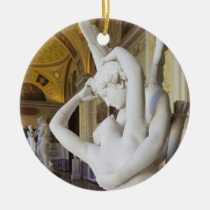 Kus of Cupid and Psyche, door Antonio Canova Keramisch Ornament