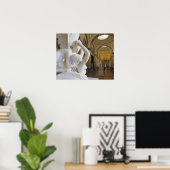 Kus of Cupid and Psyche, door Antonio Canova Poster (Thuiskantoor)