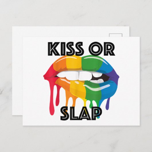 KUS OF KLAP BRIEFKAART (Voorkant / Achterkant)