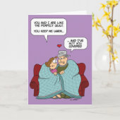 Kus onder een Quilt - By the Yard® - Valentijnsdag Kaart (Gele Bloem)