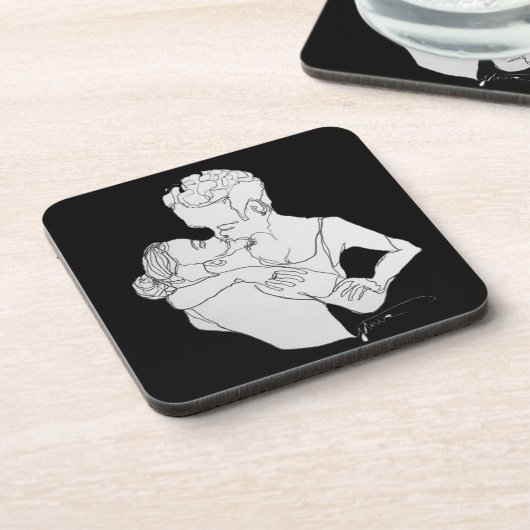 kus onderzetter set (Linkerzijde)