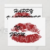 Kus op een Kaart (Voorkant / Achterkant)