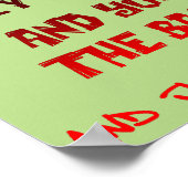 Kus op het Poster Neck Funny (Hoek)