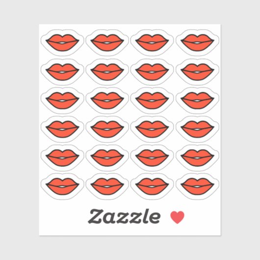 Kus Rode Lippen Planner Sticker (Vel)