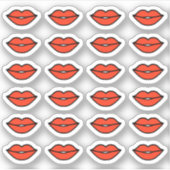 Kus Rode Lippen Planner Sticker (Voorkant)