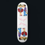 Kus - Romantic Couple - Love - Valentijnsdag Persoonlijk Skateboard<br><div class="desc">Cute Romantic Couple - Love - I Love You - Valentijnsdag Kiss Boy and Girl - Fun Painting - Kies / voeg je unieke tekst / naam / kleur toe - Maak je eigen cadeautje - Resize and move or remove / add element - afbeelding / tekst met aanpassingsgereedschap. Het...</div>