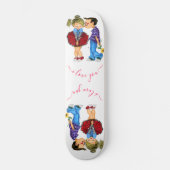 Kus - Romantic Couple - Love - Valentijnsdag Persoonlijk Skateboard (Voorkant)