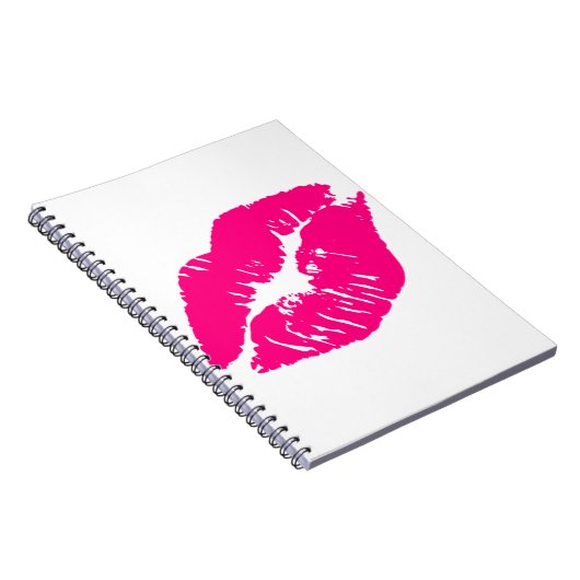 Kus roze lips notitieboek (Rechterzijde)