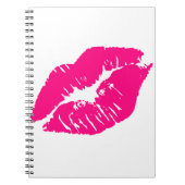 Kus roze lips notitieboek (Voorkant)