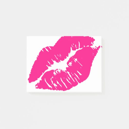 Kus roze lips post-it® notes (Voorkant)