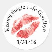 Kus Single Life Goodbye Stickers (Voorkant)