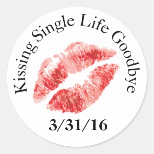 Kus Single Life Goodbye Stickers (Voorkant)
